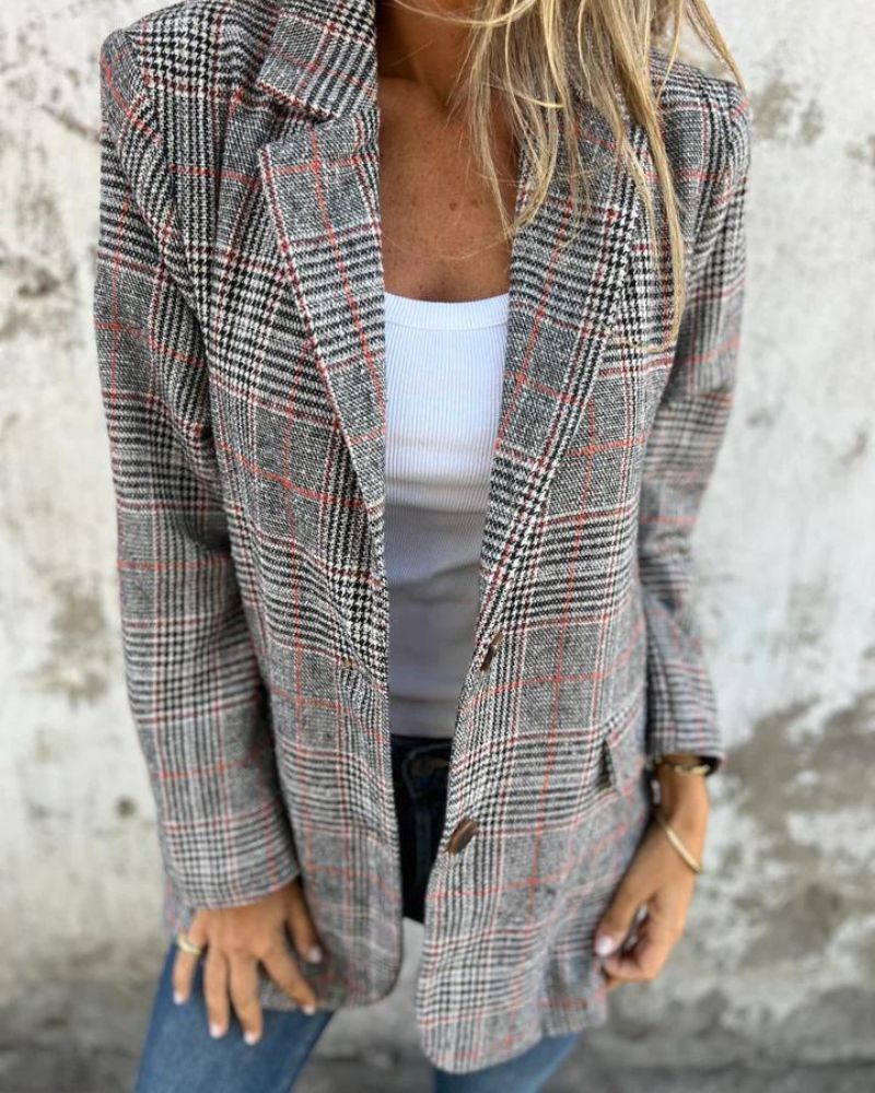 EIRA - Ponadczasowy blazer w kratę