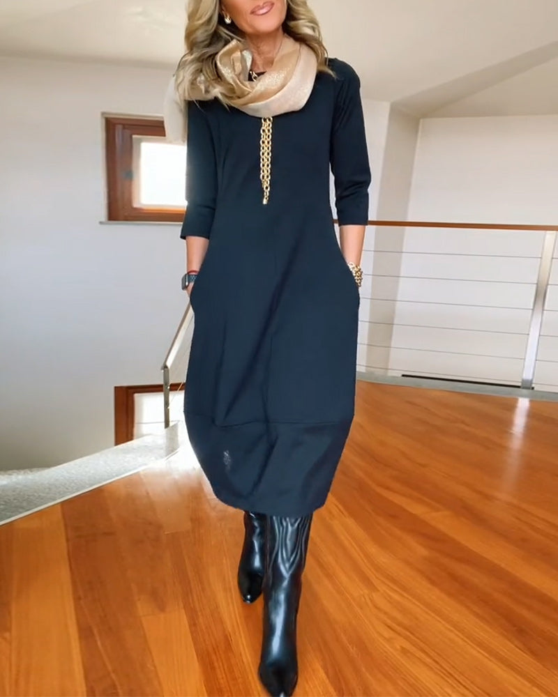 LOTTIE - Elegancka Sukienka Midi