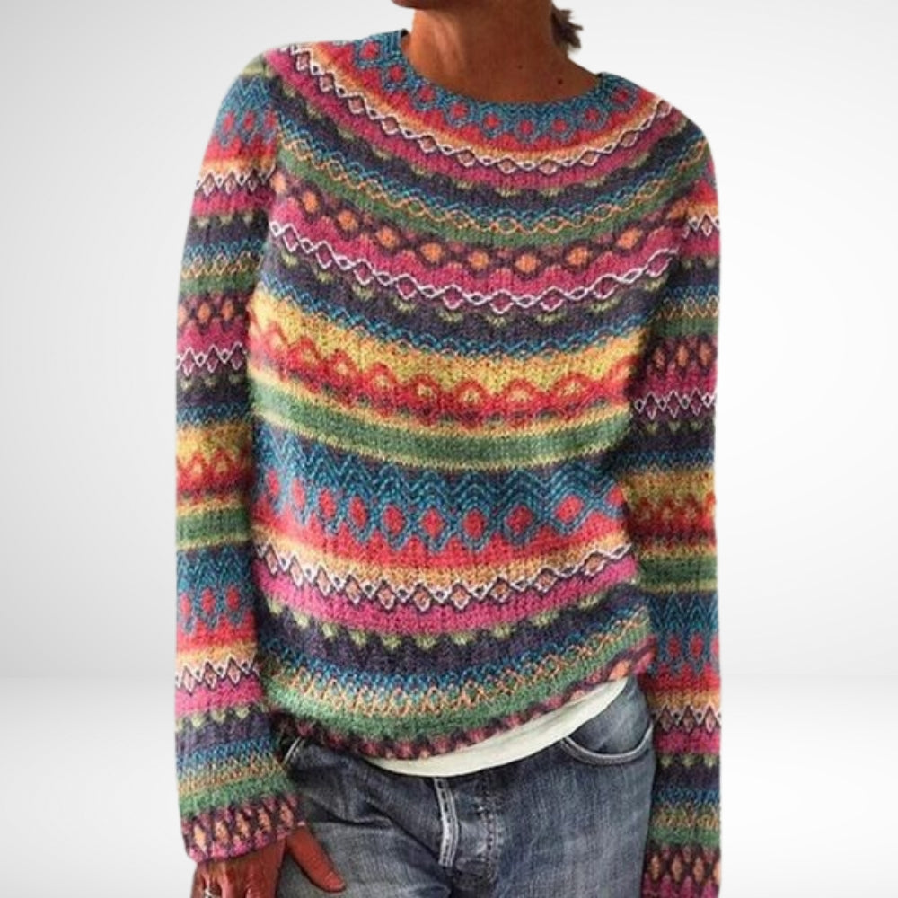 Praga | Retro zimowy sweter