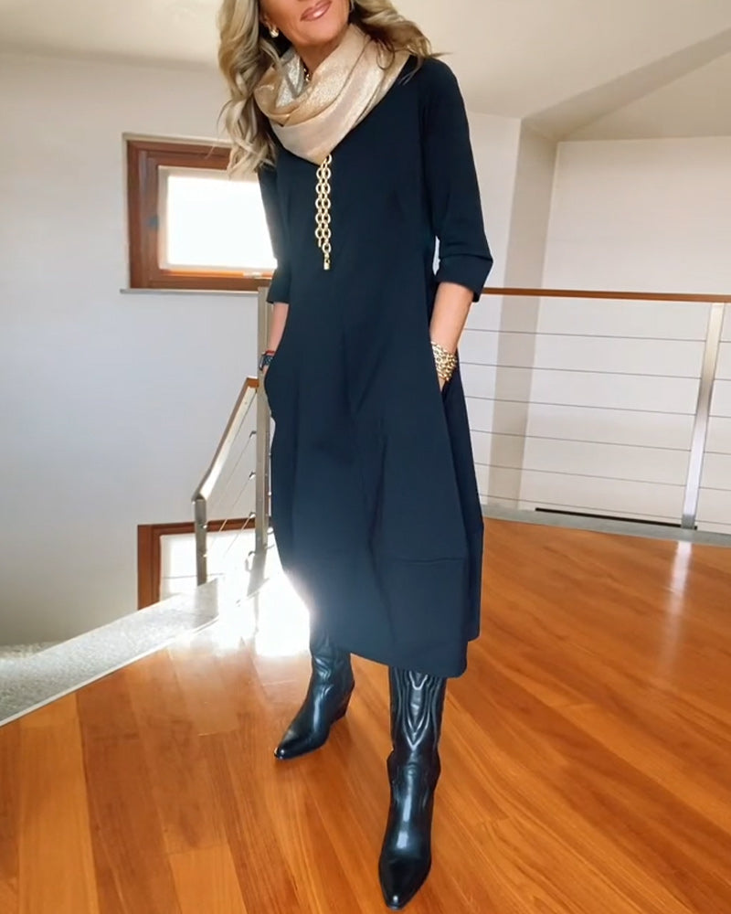 LOTTIE - Elegancka Sukienka Midi