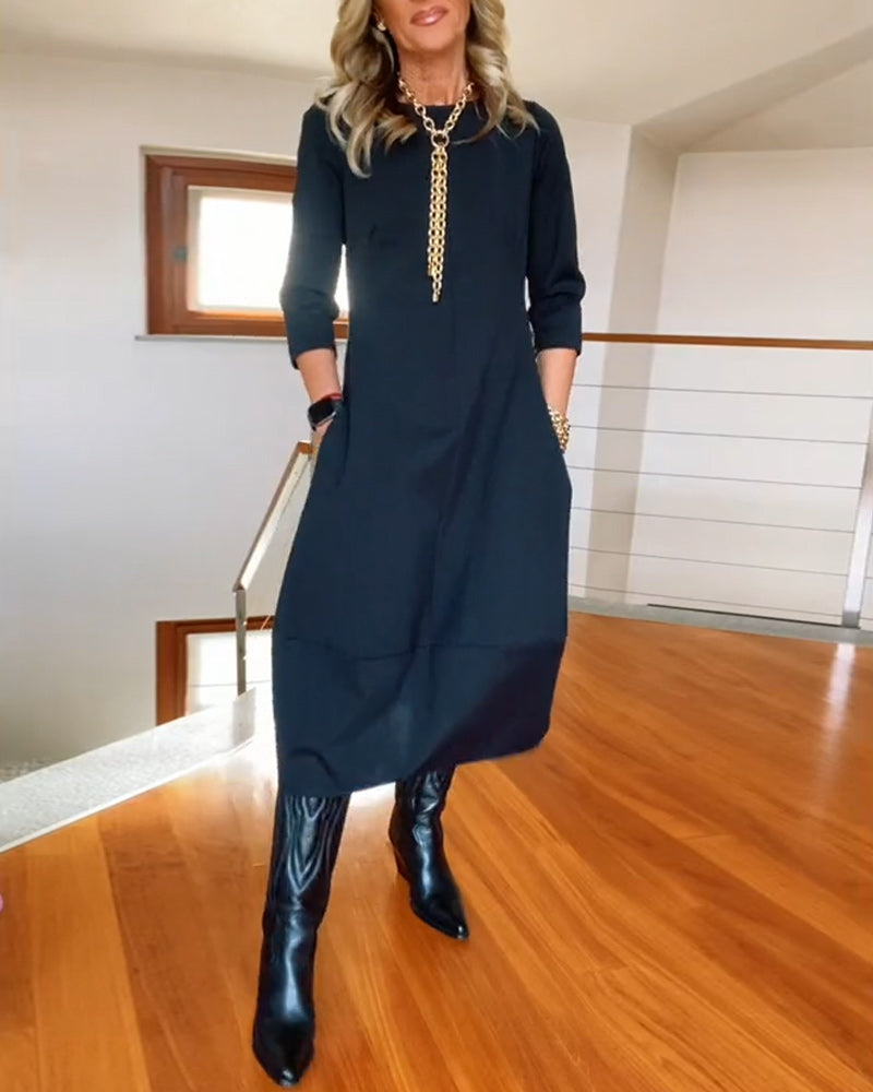 LOTTIE - Elegancka Sukienka Midi