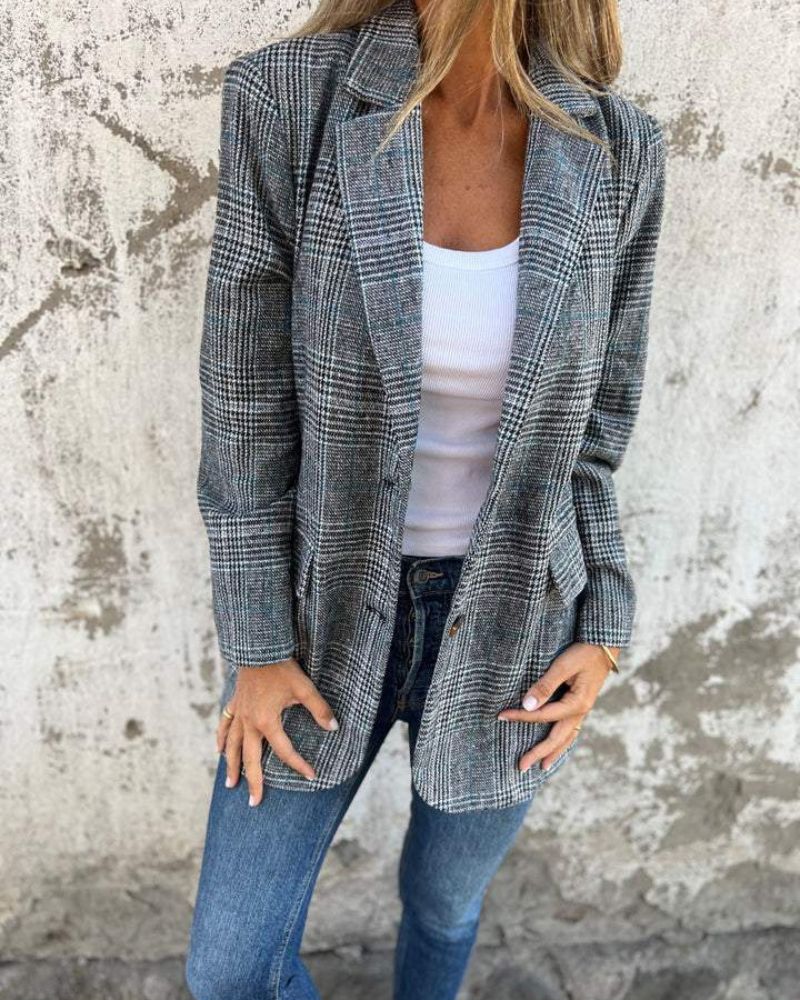 EIRA - Ponadczasowy blazer w kratę