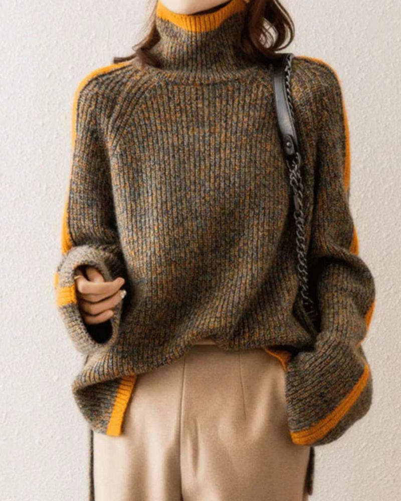 AMEI - MODNY SWETER Z KOLNIKIEM